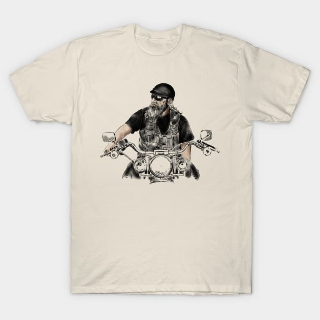 Biker T-Shirt by sibosssr